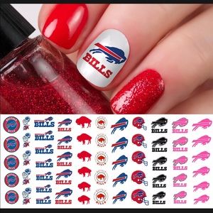 💌BO/GO$6 Buffalo Bills Transfer Nail Decals NFL